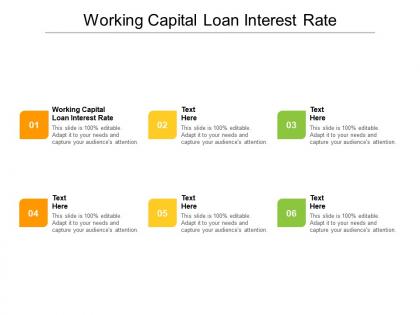 Working capital loan interest rate ppt powerpoint presentation file background designs cpb