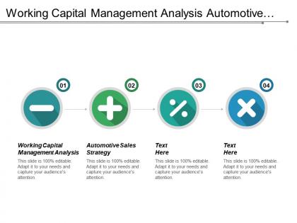 Working capital management analysis automotive sales strategy corporate financing cpb