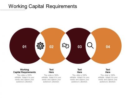 Working capital requirements ppt powerpoint presentation infographics background image cpb