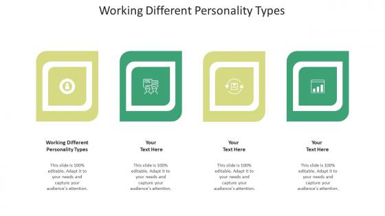 Working different personality types ppt powerpoint presentation summary styles cpb