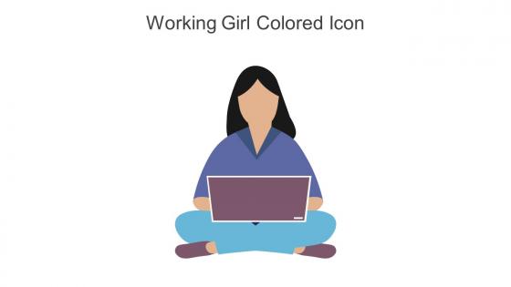 Working Girl Colored Icon In Powerpoint Pptx Png And Editable Eps Format