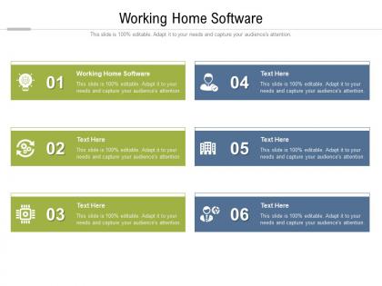 Working home software ppt powerpoint presentation professional graphics design cpb