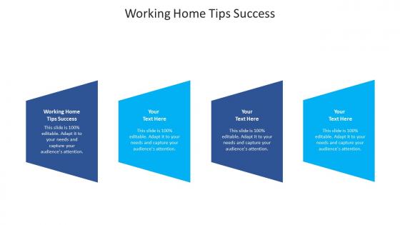 Working home tips success ppt powerpoint presentation infographics graphics example cpb