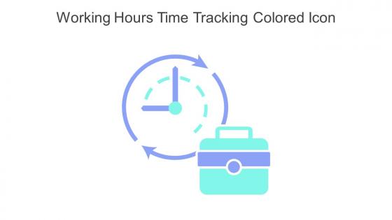 Working Hours Time Tracking Colored Icon In Powerpoint Pptx Png And Editable Eps Format