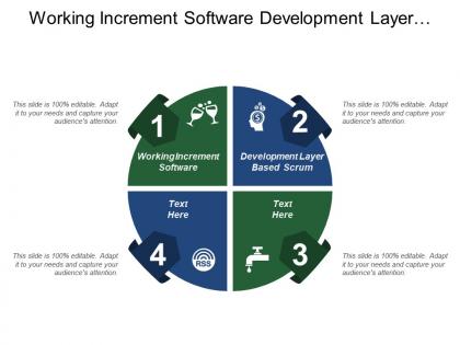 Working increment software development layer based scrum land database