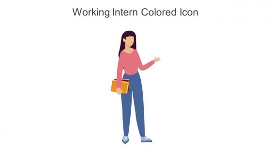Working Intern Colored Icon In Powerpoint Pptx Png And Editable Eps Format