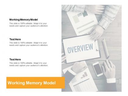 Working memory model ppt powerpoint presentation pictures model cpb
