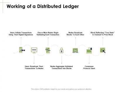 Working of a distributed ledger business strategy ppt powerpoint presentation gallery layouts