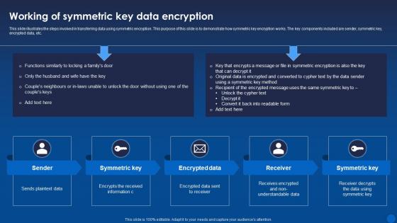 Working Of Symmetric Key Data Encryption Encryption For Data Privacy In Digital Age It