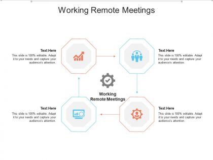 Working remote meetings ppt powerpoint presentation ideas slides cpb