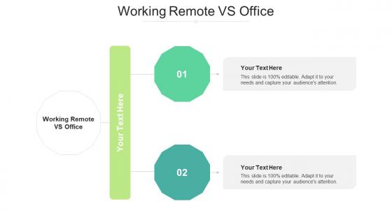 Working remote vs office ppt powerpoint presentation infographics grid cpb