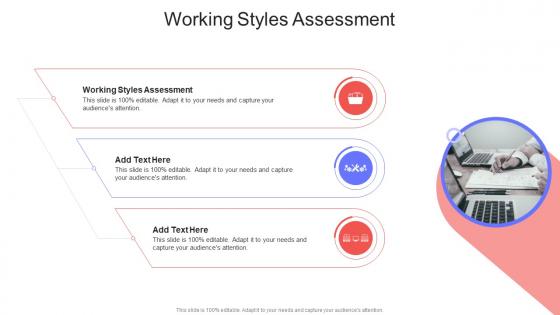Working Styles Assessment In Powerpoint And Google Slides Cpb