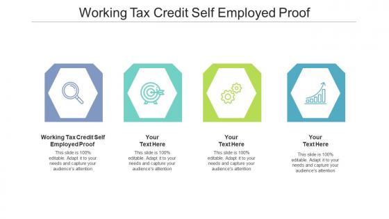 Working tax credit self employed proof ppt powerpoint presentation model icons cpb