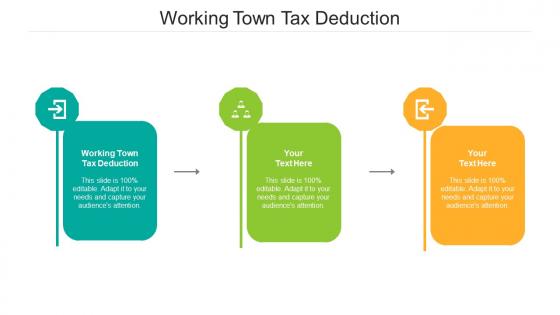 Working Town Tax Deduction Ppt Powerpoint Presentation Slides Example Cpb
