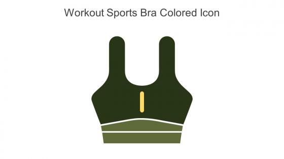 Workout Sports Bra Colored Icon In Powerpoint Pptx Png And Editable Eps Format