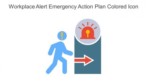 Workplace Alert Emergency Action Plan Colored Icon In Powerpoint Pptx Png And Editable Eps Format