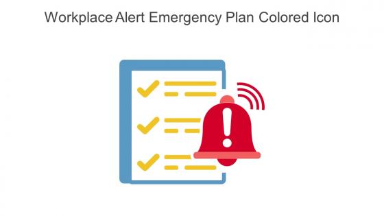 Workplace Alert Emergency Plan Colored Icon In Powerpoint Pptx Png And Editable Eps Format
