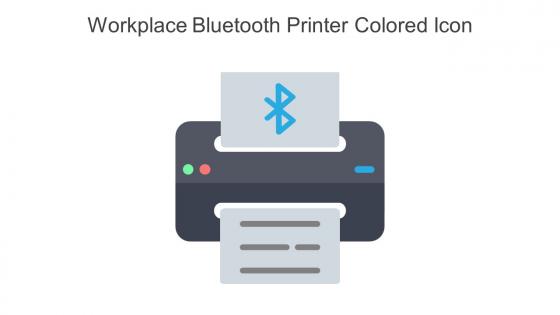 Workplace Bluetooth Printer Colored Icon In Powerpoint Pptx Png And Editable Eps Format