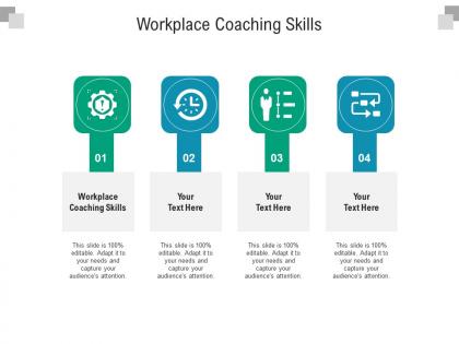 Workplace coaching skills ppt powerpoint presentation professional format ideas cpb