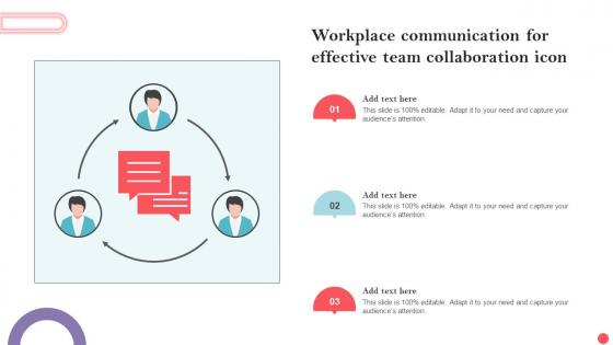 Workplace Communication For Effective Team Collaboration Icon