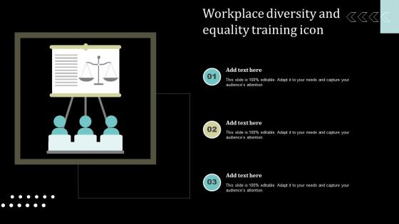 Workplace Diversity And Equality Training Icon