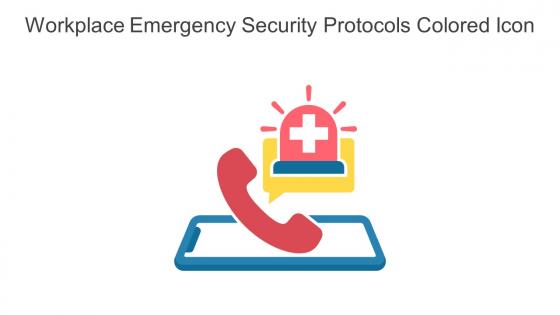 Workplace Emergency Security Protocols Colored Icon In Powerpoint Pptx Png And Editable Eps Format