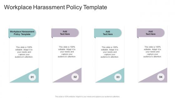 Workplace Harassment Policy Template In Powerpoint And Google Slides Cpb