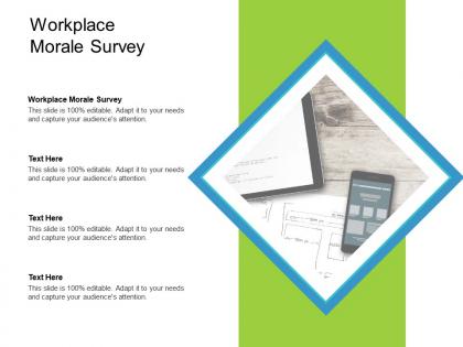 Workplace morale survey ppt powerpoint presentation inspiration design inspiration cpb