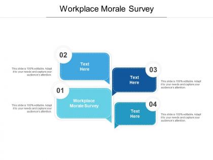 Workplace morale survey ppt powerpoint presentation pictures examples cpb