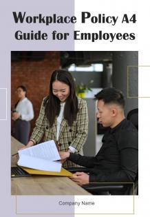 Workplace Policy A4 Guide For Employees HB V