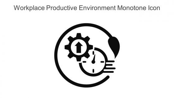 Workplace Productive Environment Monotone Icon In Powerpoint Pptx Png And Editable Eps Format