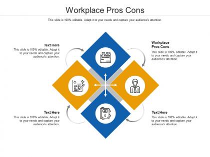 Workplace pros cons ppt powerpoint presentation templates cpb