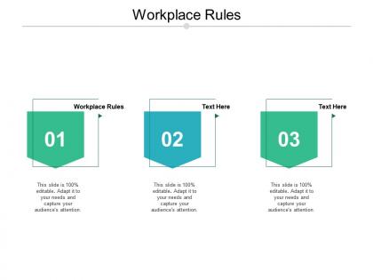 Workplace rules ppt powerpoint presentation guidelines cpb