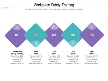 Workplace safety training ppt powerpoint presentation background cpb