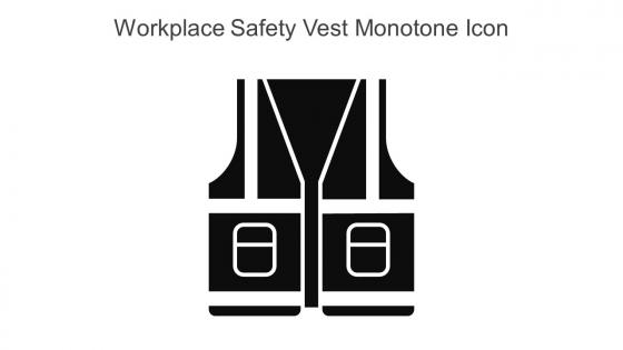 Workplace Safety Vest Monotone Icon In Powerpoint Pptx Png And Editable Eps Format