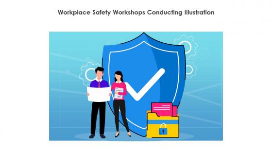 Workplace Safety Workshops Conducting Illustration