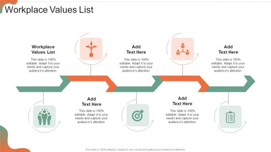 Workplace Values List Ppt Powerpoint Presentation Icon Design Ideas Cpb