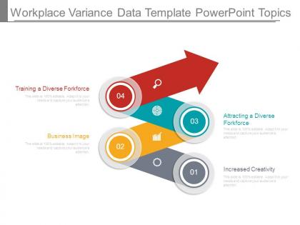 Workplace variance data template powerpoint topics