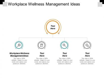 Workplace wellness management ideas ppt powerpoint presentation portfolio show cpb