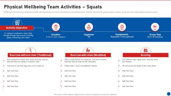 Workplace Wellness Playbook Physical Wellbeing Team Activities Squats