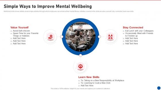 Workplace Wellness Playbook Ways To Improve Mental Wellbeing