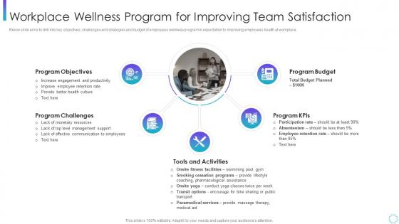 Workplace wellness program corporate program improving work team productivity