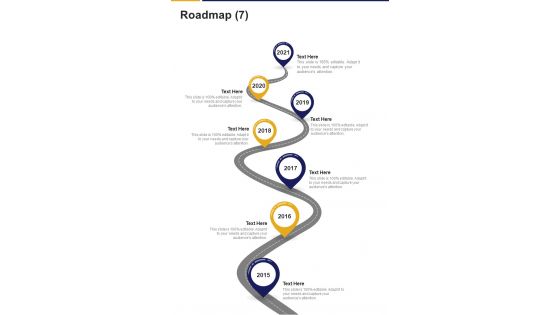 Workshop Delivery Proposal Roadmap One Pager Sample Example Document