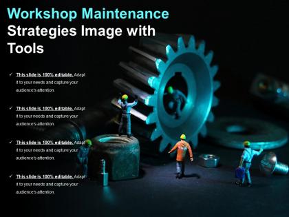 Workshop maintenance strategies image with tools
