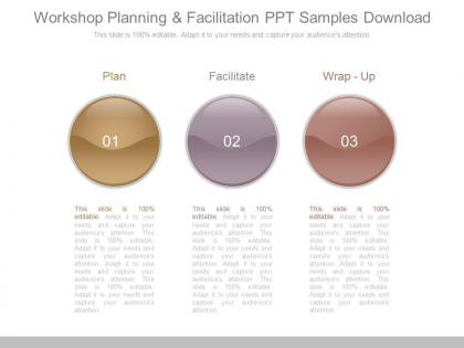 Workshop planning and facilitation ppt samples download