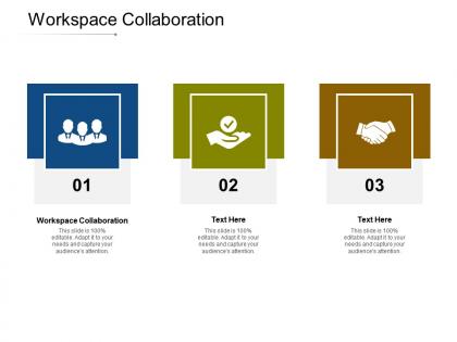 Workspace collaboration ppt powerpoint presentation slides brochure cpb