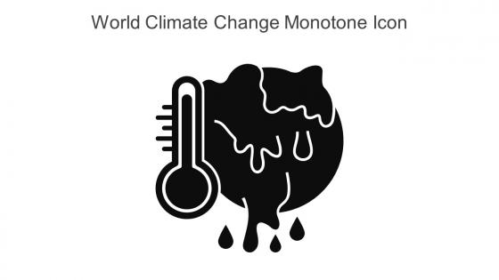 World Climate Change Monotone Icon In Powerpoint Pptx Png And Editable Eps Format