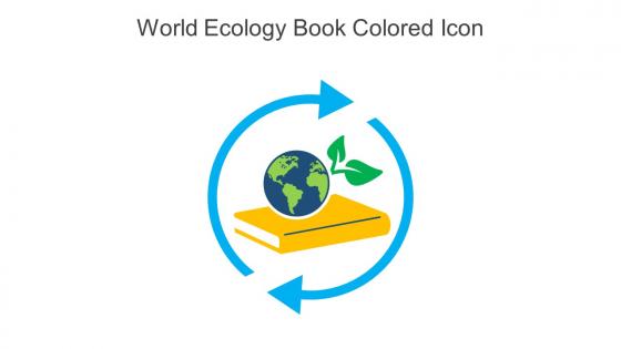 World Ecology Book Colored Icon In Powerpoint Pptx Png And Editable Eps Format