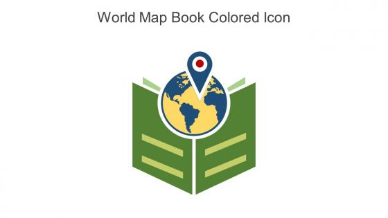 World Map Book Colored Icon In Powerpoint Pptx Png And Editable Eps Format