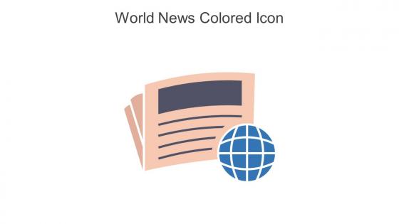 World News Colored Icon In Powerpoint Pptx Png And Editable Eps Format